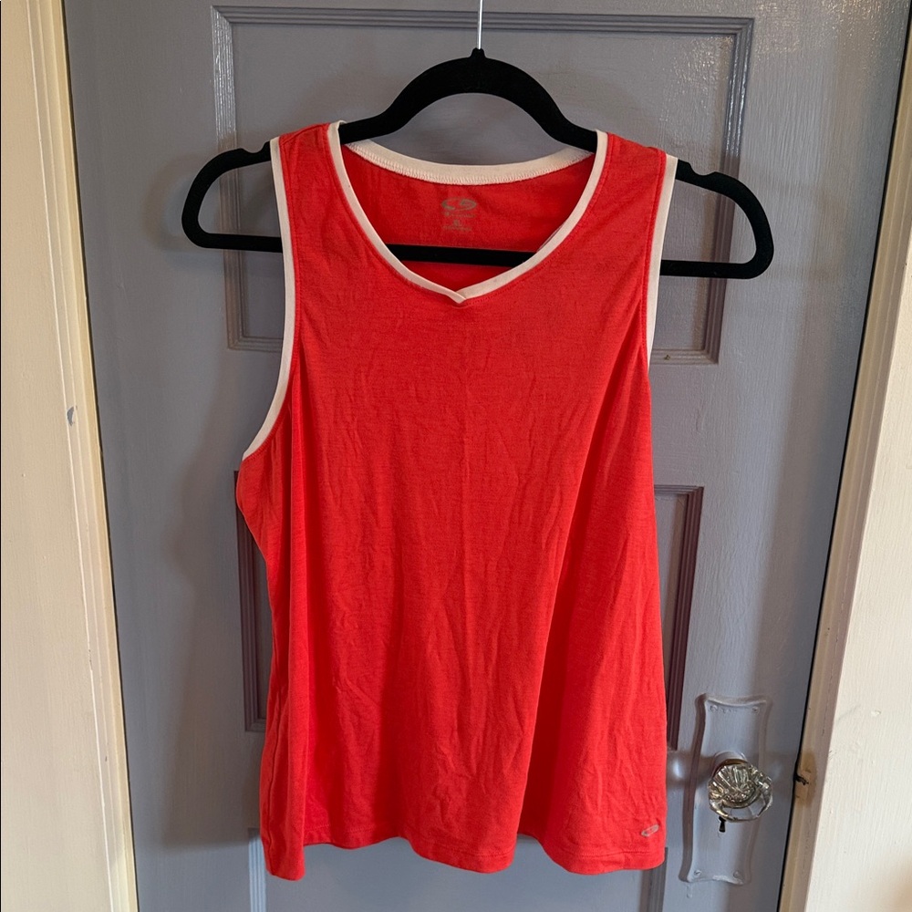 Champion Red Tank Top with White Trim
